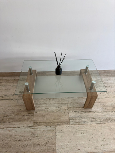 Mesa De Centro Rectangular Vidrio