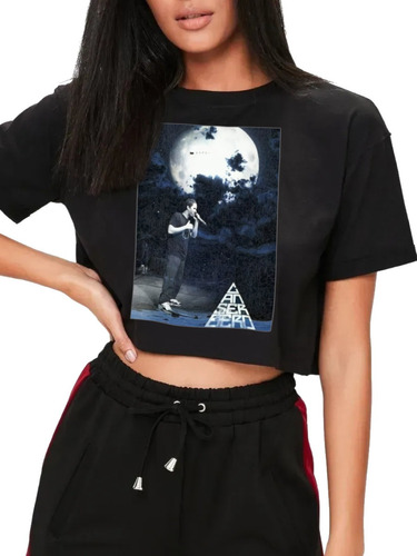 Playera Crop Top Cancerbero Retro112