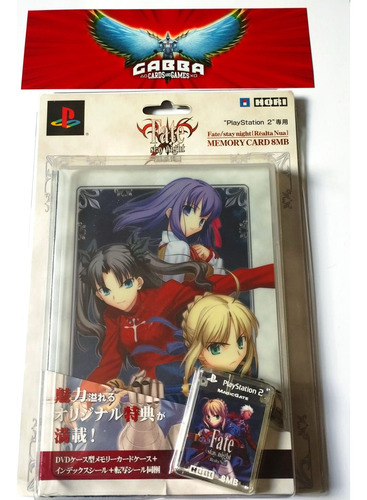 Memory Card Ps2 Fate Stay Night Lacrado Hori Original Raro