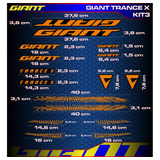 Calcomania Calca Giant Trance X-3 Downhill Sticker Pegatina 