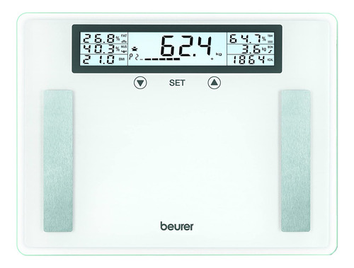 Balanza Digital Beurer Bg 51 Xxl Blanca, Hasta 200 Kg