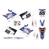 Kit Adesivo Compatível 250 2006 Motocross Trilha Brilho F896 Cor Padrão