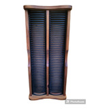 Torre Mueble Porta Cd Compact Audio Madera 92 Casilleros 88c