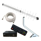 Kit Antena Digital 38 Elementos + Conversor Digital Completa