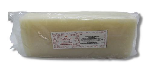 1kg Barra Jabón  Con Aceite De Coco Uso Cosmetico