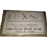 Juego Juntas Carburador Ford Falcon 187 / 177 Holley 