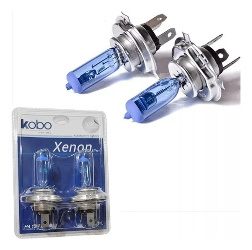 Lampara H4 Blue Vision 60/55w Efecto Xenon Blister X2