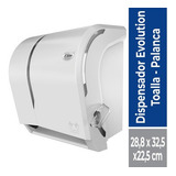 Dispensador Toalla Rollo Palanca Blanco Elite Professional