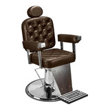 Cadeira Salão Beleza Barbearia Barbeiro Top Premium Cor Café