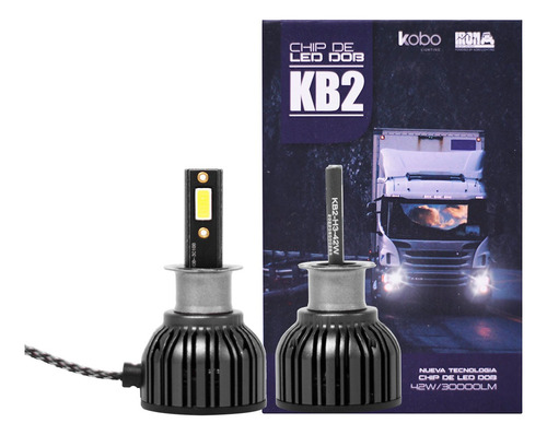 Kit Cree Led Premium Kb2 Chip Led Dob 42w 12/24v Cooler Gtx