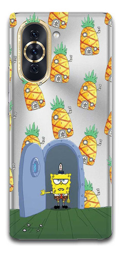 Funda Bob Esponja 4 Transparente Para Huawei Todos