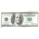 Billetes De 100 Dolares X 100 Unid. Tamaño Real Utileria 