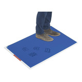 Hojas Azules En Tapete Para Cuarto Limpio - 61x91cm, 60/paq