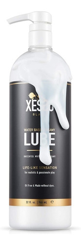 Lubricante Blanco Cremoso A Base De Agua, Xesso, Lube, 32 Oz