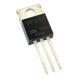 01 Transistor Mosfet Irf520 = Fqp13n10 Irf520n 100v Radio Px