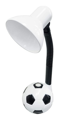 Lampara De Escritorio Flexible Football Blanco/negro 40w