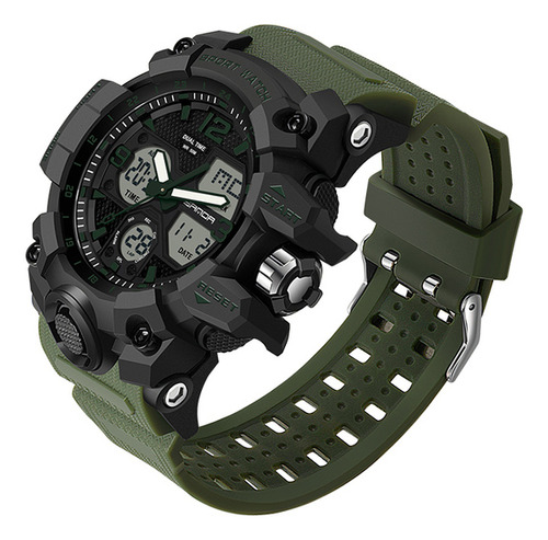 Reloj Militar Para Hombre Sanda Shock 6030, Resistente Al Ag