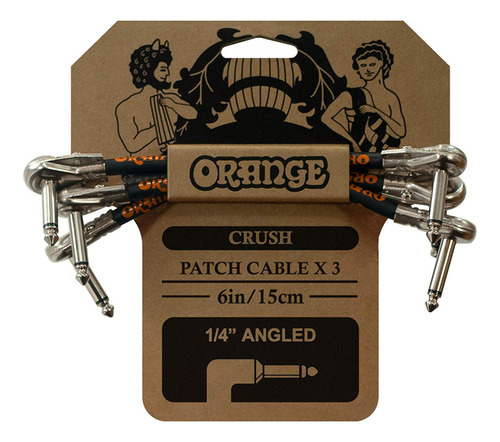 Orange Pack De 3 Cables Para Pedal