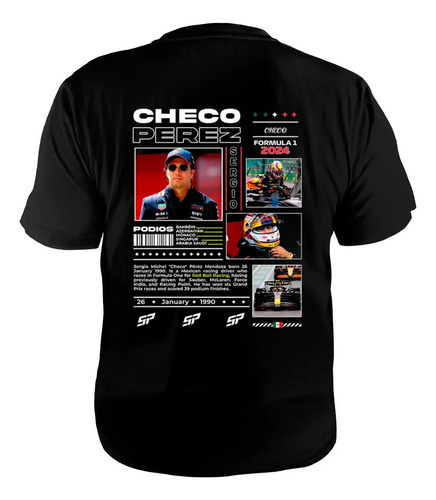 Playera Sergio 'checo' Perez Formula 1 | Envío gratis
