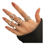 Moderno Conjunto De Anillos Para Mujer Punk Ringaesthetic St