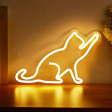 Lámpara Led Neon Gato