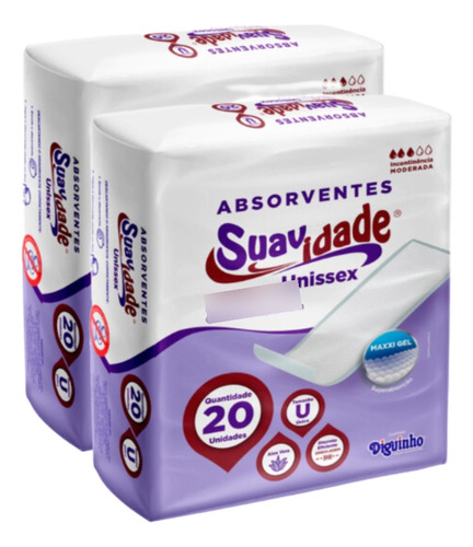 Absorvente Geriátrico Suavidade 40 Unidades