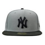 New York Yankees New Era Gorra Gris-negro 100% Original