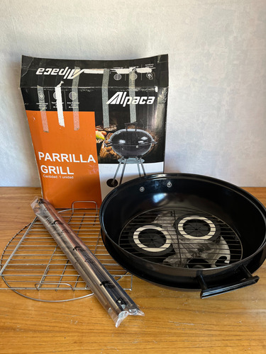 Parrilla Grill Alpaca Portatil Alp-22018a 44cm Diámetro