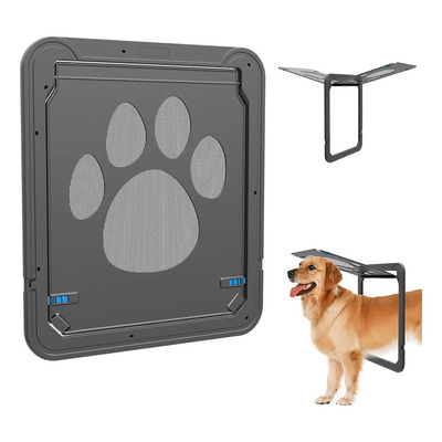 Namsan Puerta Mosquitero Negro Magnética 37x42 cm para Perro Grande | Meses sin interés
