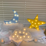 Luz Nocturna Con Estrellas, Decoración De Habitación De Bebé