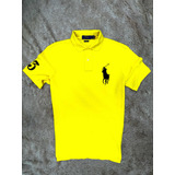 Playera Amarilla Polo Ralph Lauren Big Pony  Talla S Hombre