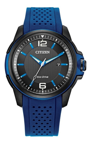 Aw1655-01e Reloj Citizen Eco Drive Azul/negro