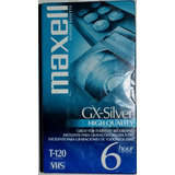 Cassette Video Vhs Maxell Gx . Silver, High Quality