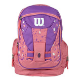 Mochila Mujer Wilson Porta Notebook Urbana Deportes Gym Color Lila