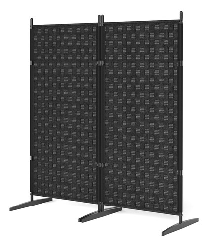 Fyru Store Biombo Negro Plegable Divisor De Habitación