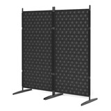 Fyru Store Biombo Negro Plegable Divisor De Habitación