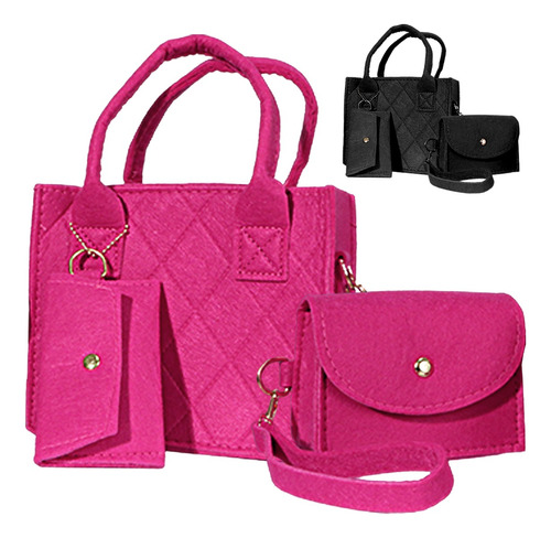 Set 3 Bolsas Mujer Bandolera Cartera Moda Casual Crossbody