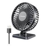 Ventilador De Escritorio Gaiatop 3 Velocidades Mini Negro