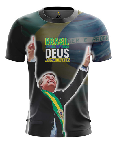 Camiseta Camisa Bolsonaro Presidente 2026 Pátria Brasil 06
