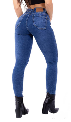 Jeans Levanta Cola Calce Perfecto Modelador Marca Casi Bruja