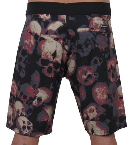 Bermuda Mcd Boardshorts Calaveras - Vinho - Novidade