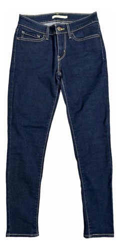 Jeans Mujer Levis Original W27 L30 Azul Liso Elastizado