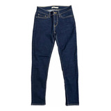 Jeans Mujer Levis Original W27 L30 Azul Liso Elastizado