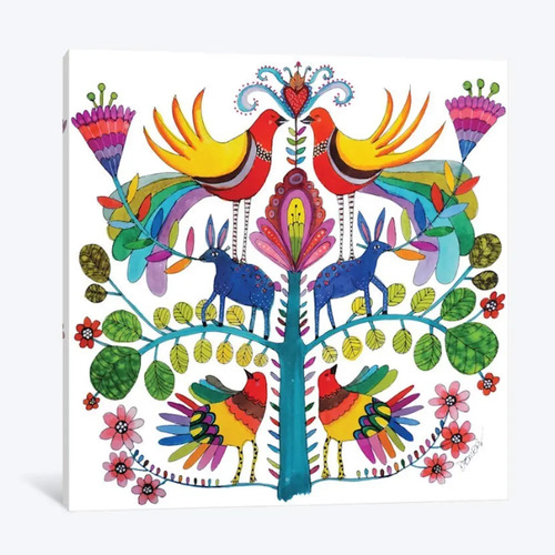 Cuadros Arte Mexicano Otomi Huichol Calidad En Lienzo