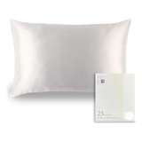 Funda De Almohada De Seda Pura Natural, 25 Momme Revers...