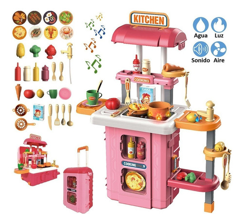 Cocina Cocinita Juguete Utensilios Chef Infantil Belleza Niñ