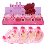 24 Iluminador Facial Ursinho Teddy 1115 Vivai Atacado Sj