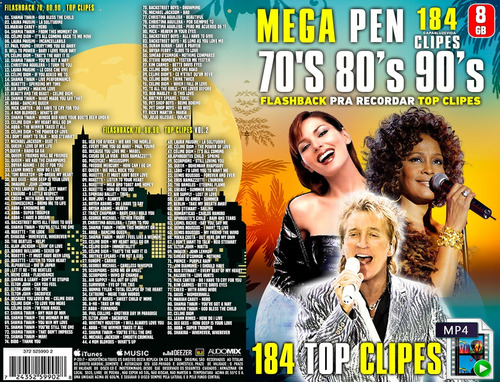 Mega Pen Drive - 70, 80.90' Flashback Sucessos