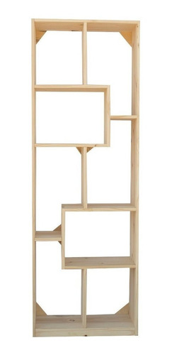 Estanteria Biblioteca Tipo Campo Pino Estante Cubo 80cm