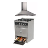 Combo Cocina Industrial Sol Real Acero + Campana Tst Piramid